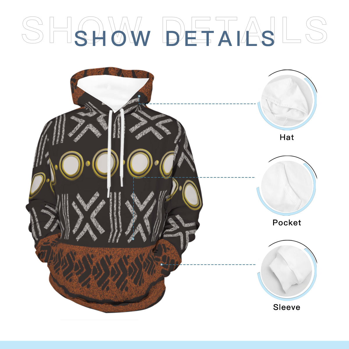 AGBEN BWB Polyester Hoodie