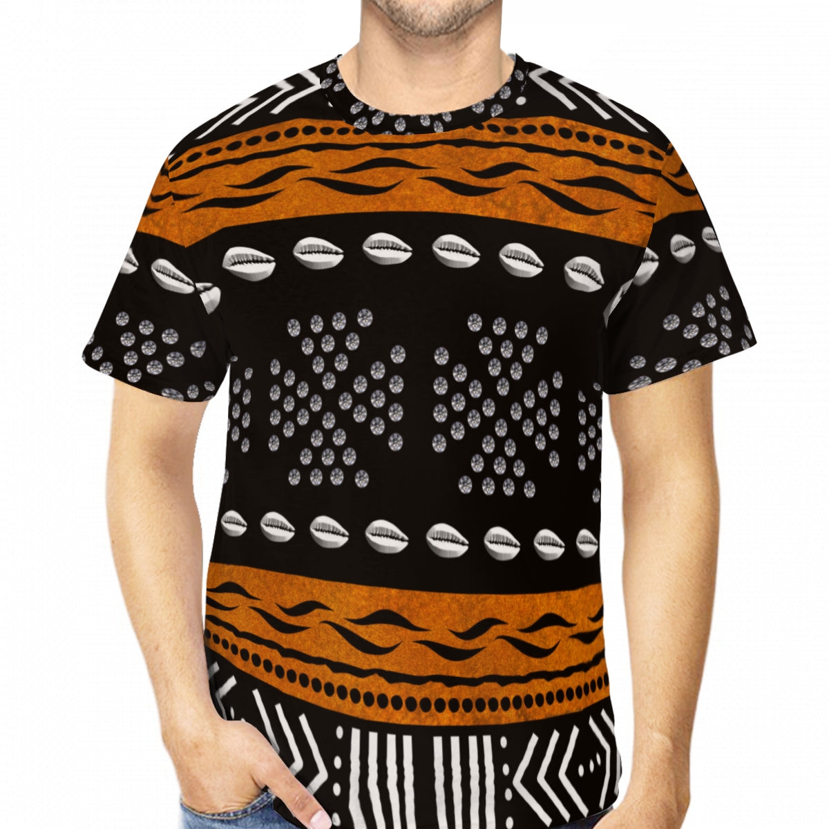 AGBEN T-Shirt en coton avec nœud