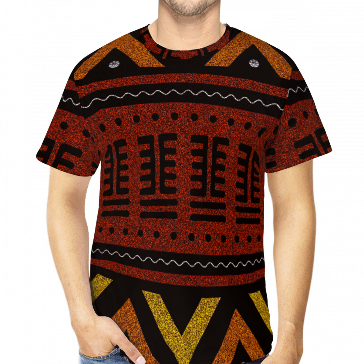 T-shirt en coton ROUGE AGBEN