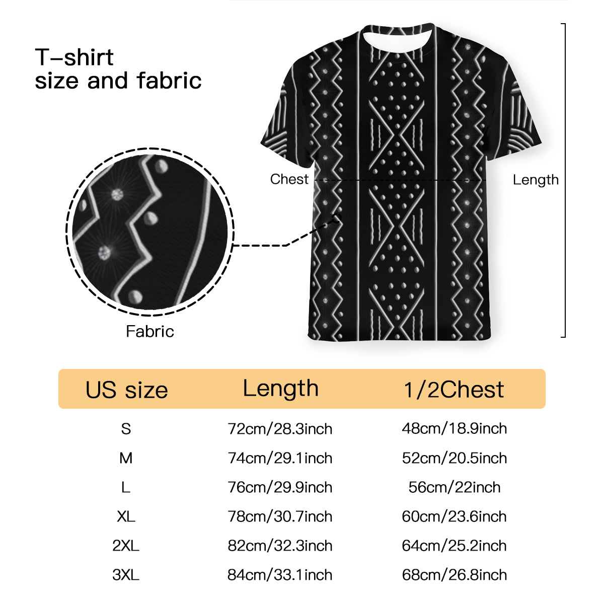 T-shirt en polyester AGBEN BW-1