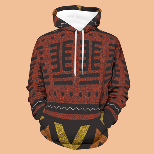 AGBEN RED Polyester Hoodie