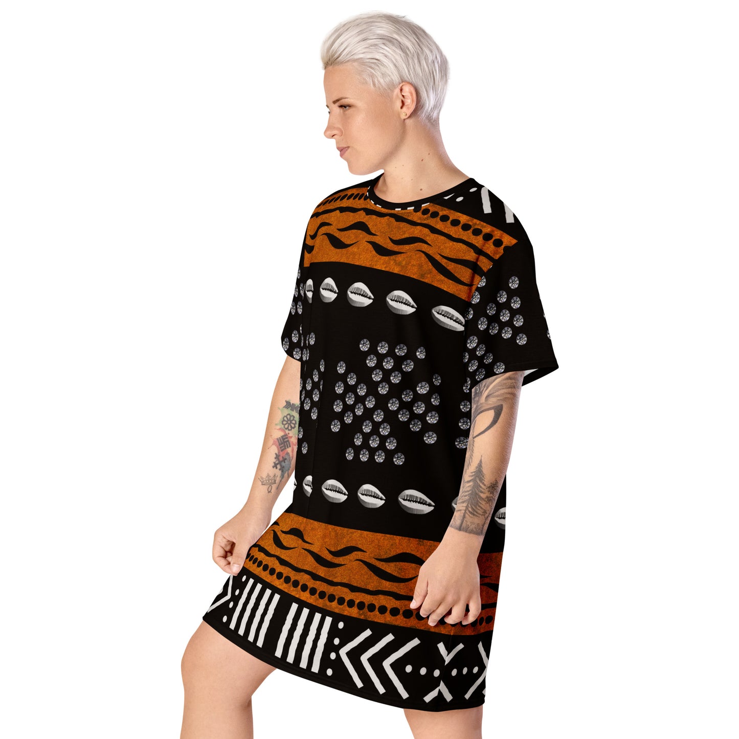 AGBEN BOW T-shirt Dress